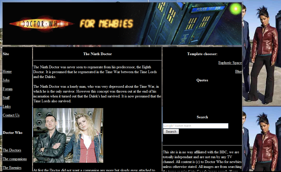 DW4N's first template design.