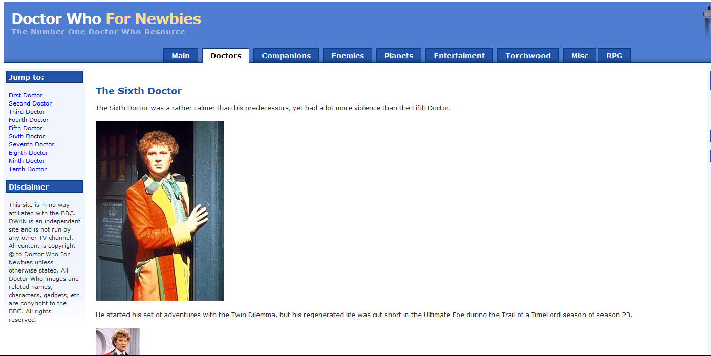 DW4N's second template design.