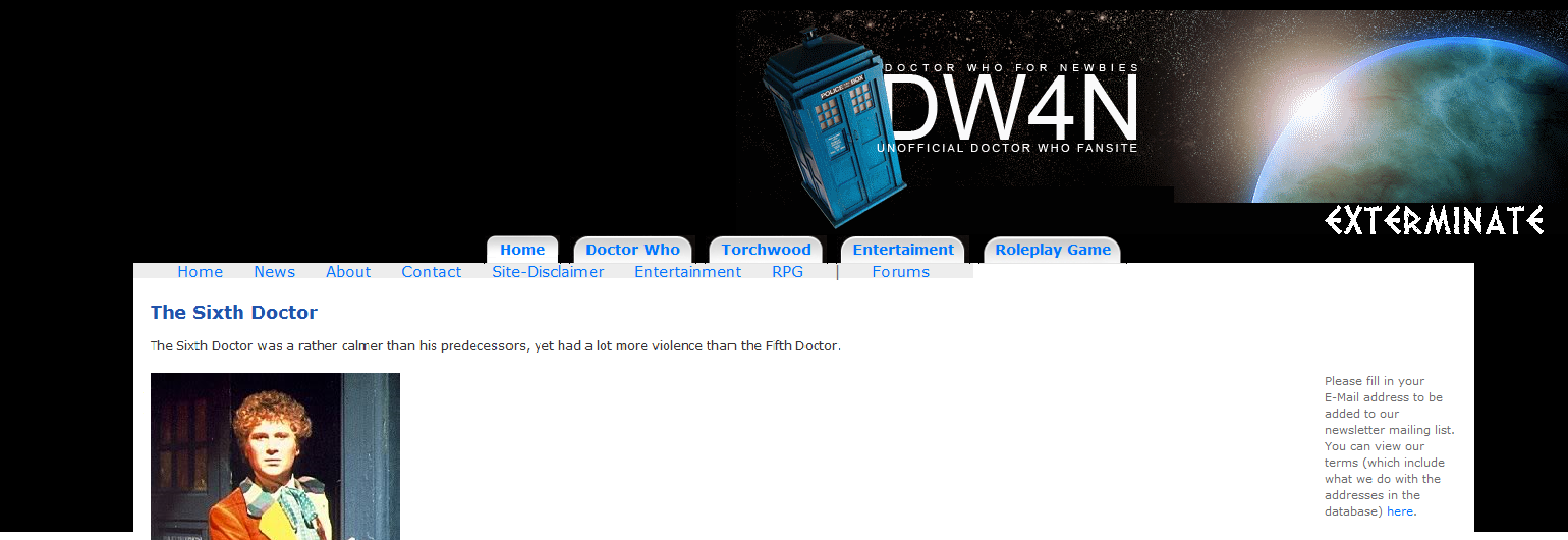 DW4N's third template design.